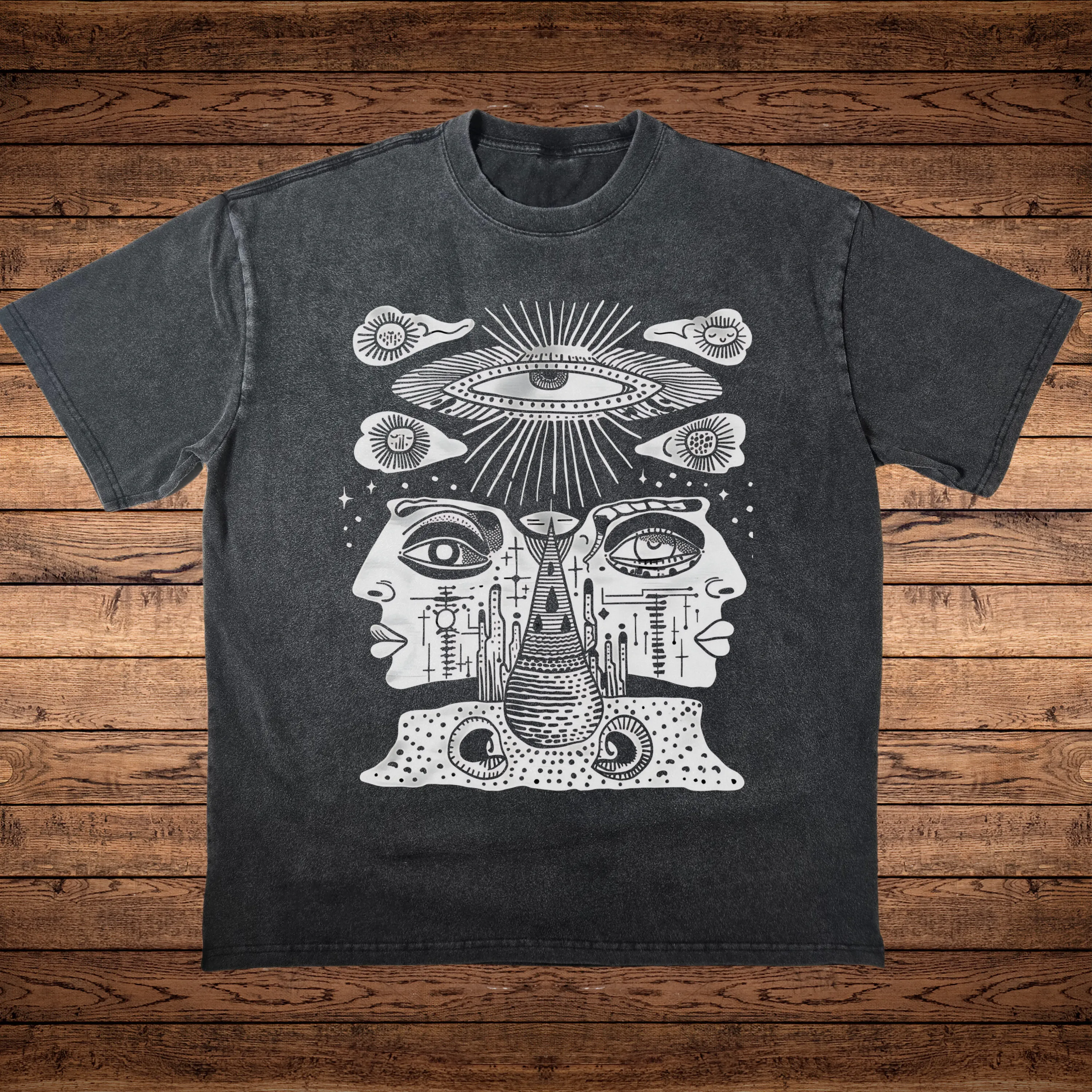 Celestial Vision - Fluffy Vintage Heavyweight T-Shirt