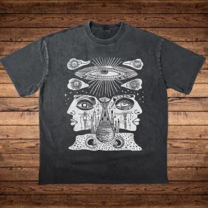 Celestial Vision - Fluffy Vintage Heavyweight T-Shirt