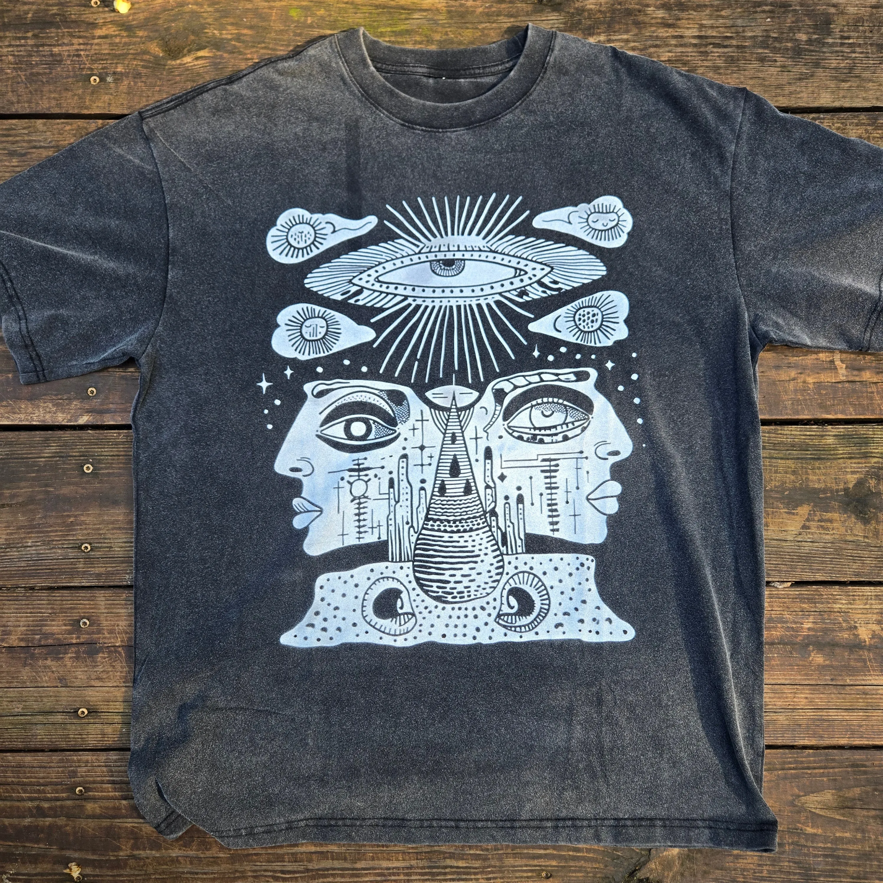 Celestial Vision - Fluffy Vintage Heavyweight T-Shirt