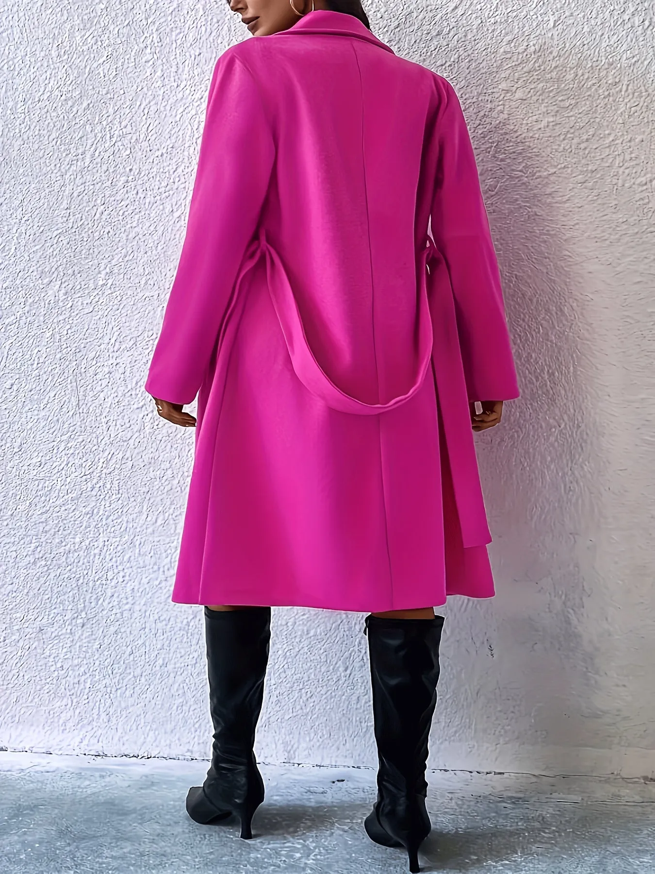Chic DoubleBreasted Belted Coat  Cozy Winter Essential
