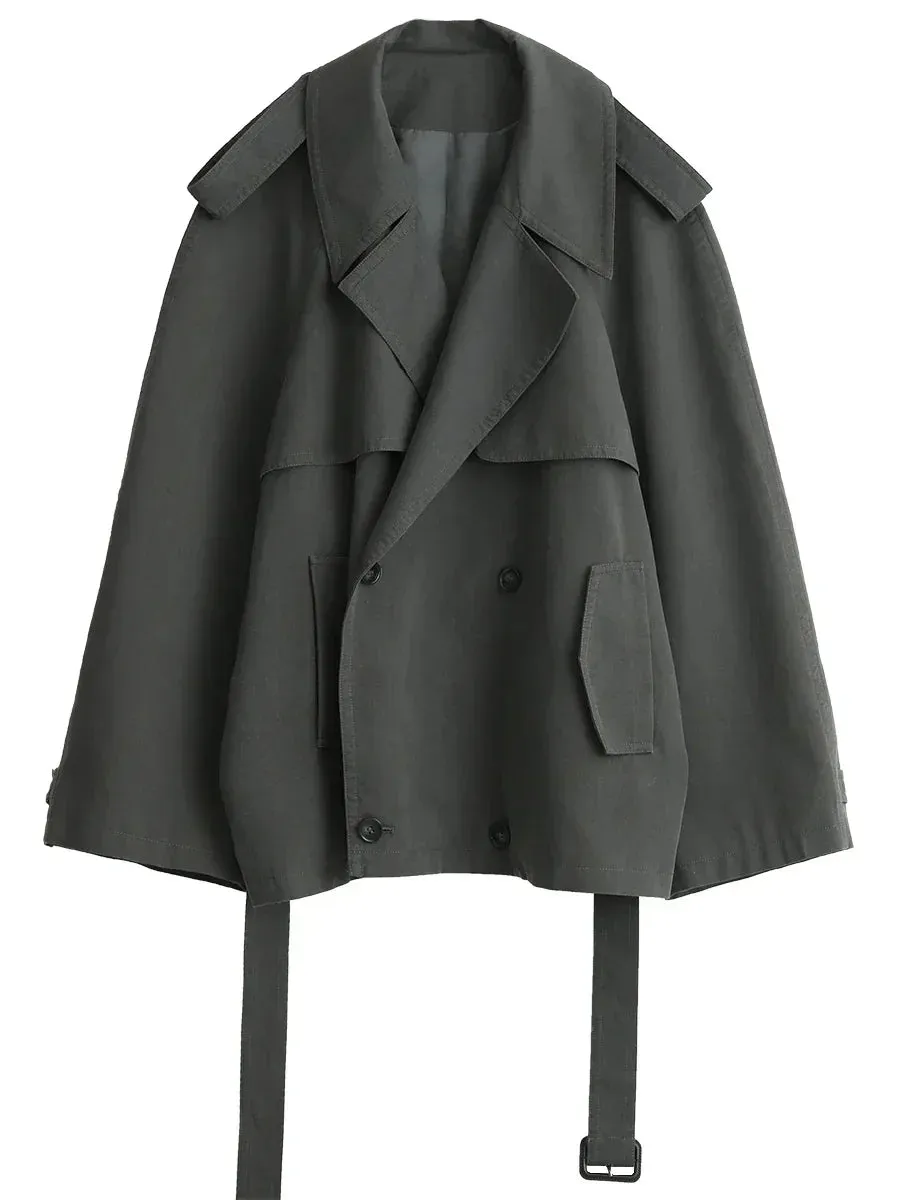Chic jacket made from soft leather-like - Perfect for chilly days - Cozy and warm for winter