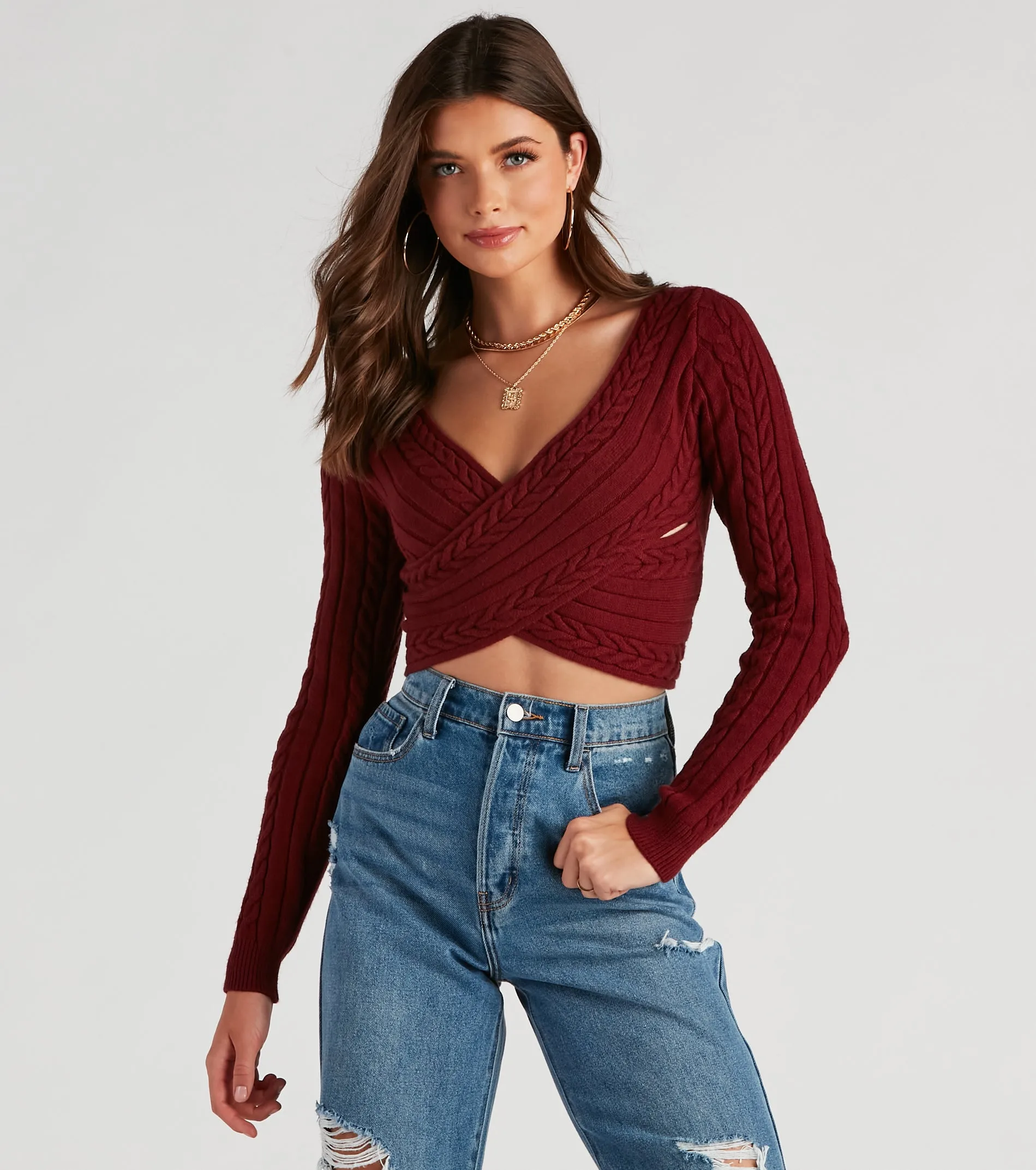 Chill Cutie Cable Knit Sweater