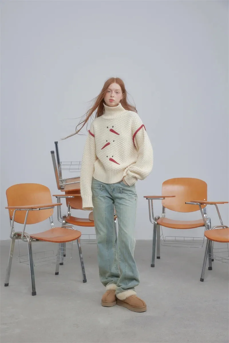 Christmas Embroidered Sweater