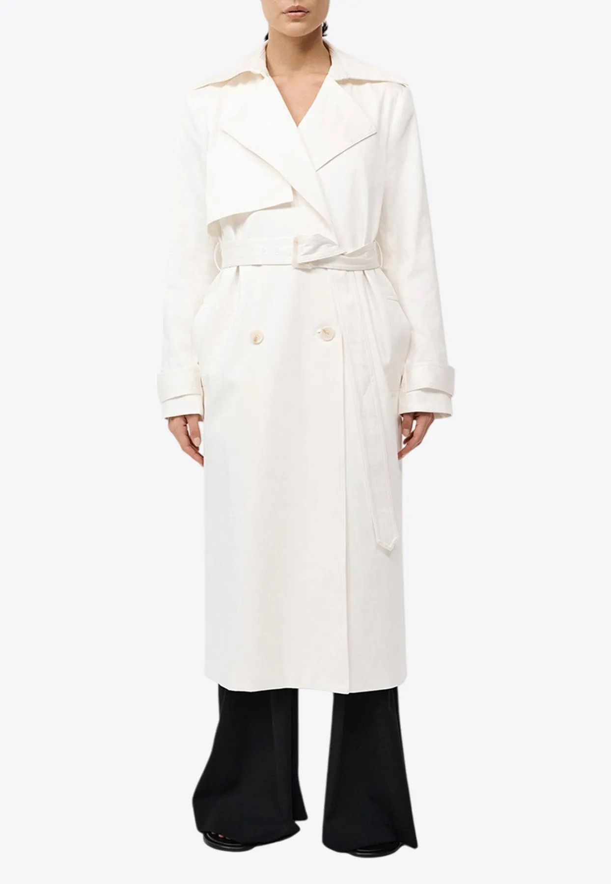 Classic Double-Breasted Trench Coat