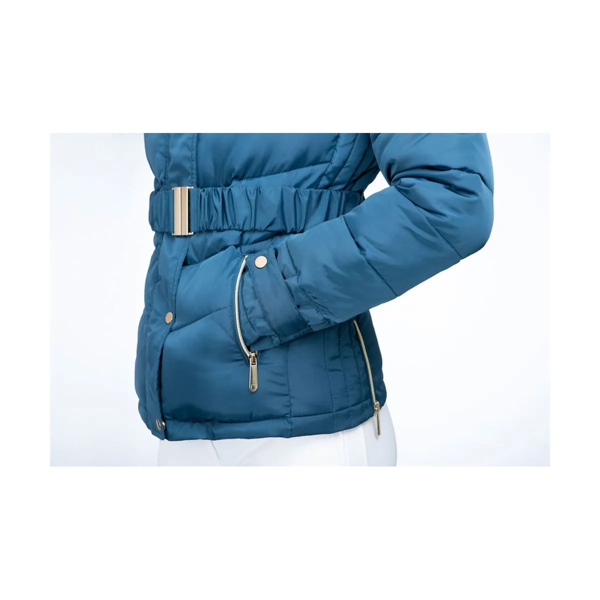 Coldstream Cornhill Ladies Cool Slate Blue Quilted Coat
