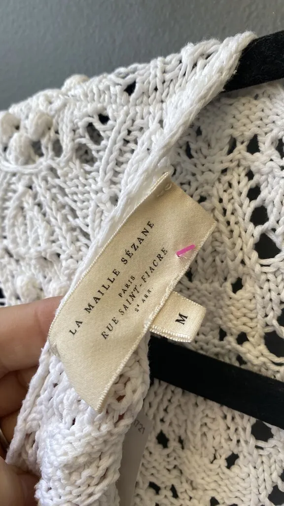 Cotton Knit V Cardigan Sweater