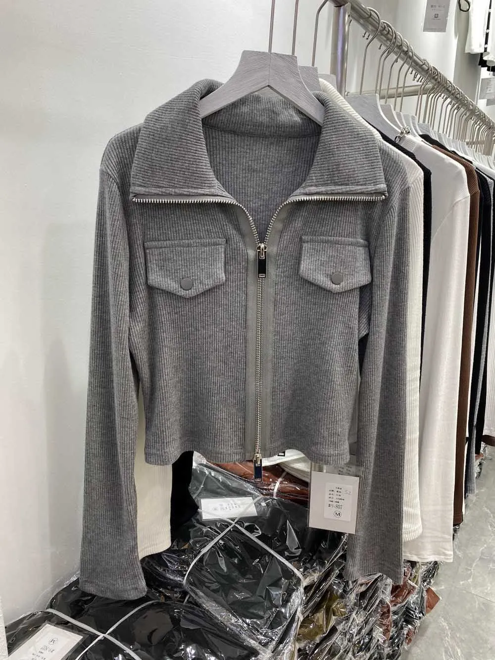 Cotton Women Knit Button Sweaters Fall Clothing Blouse
