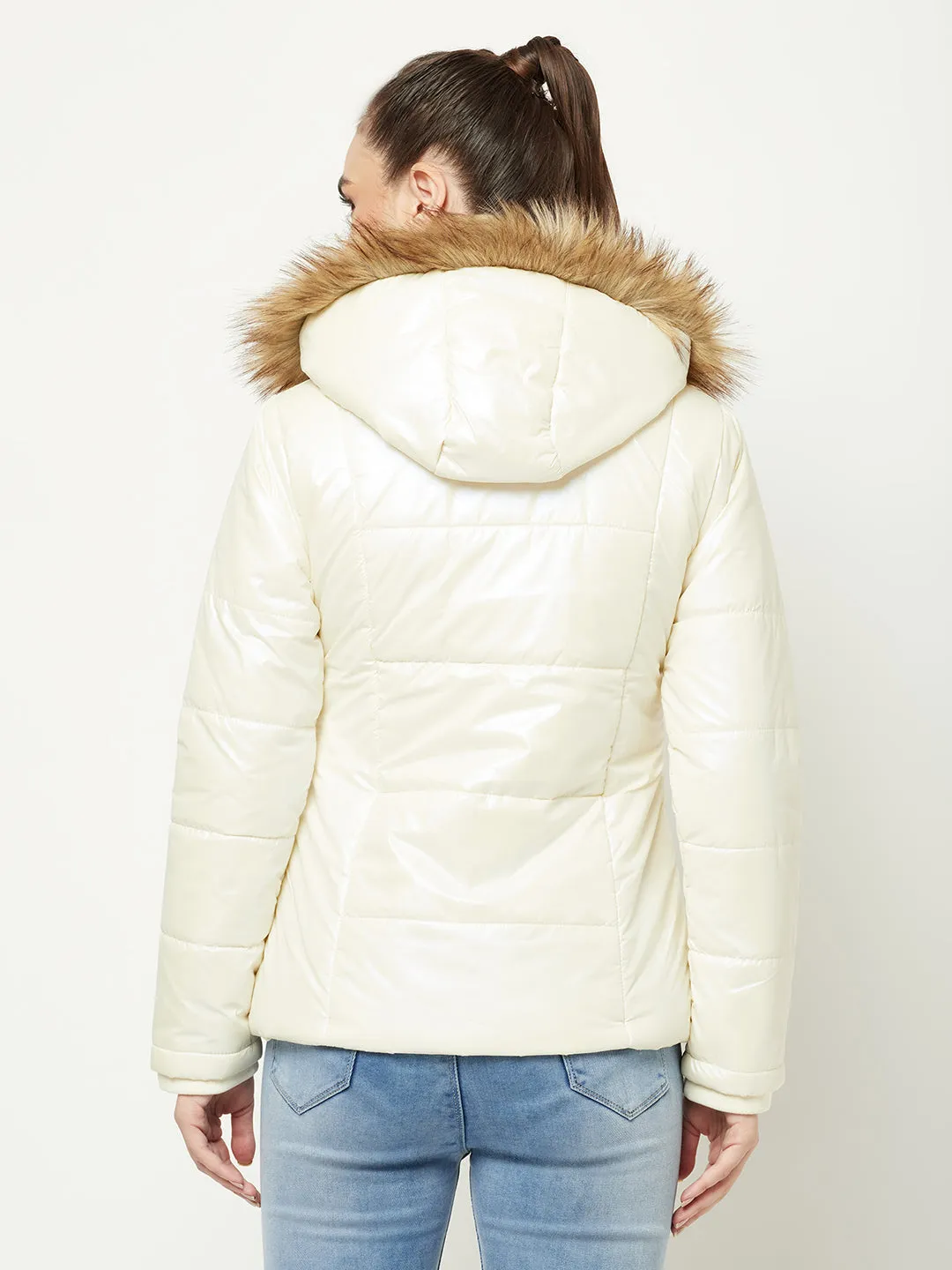 Cream Padded Jacket