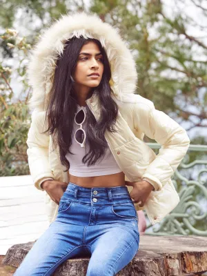 Cream Padded Jacket