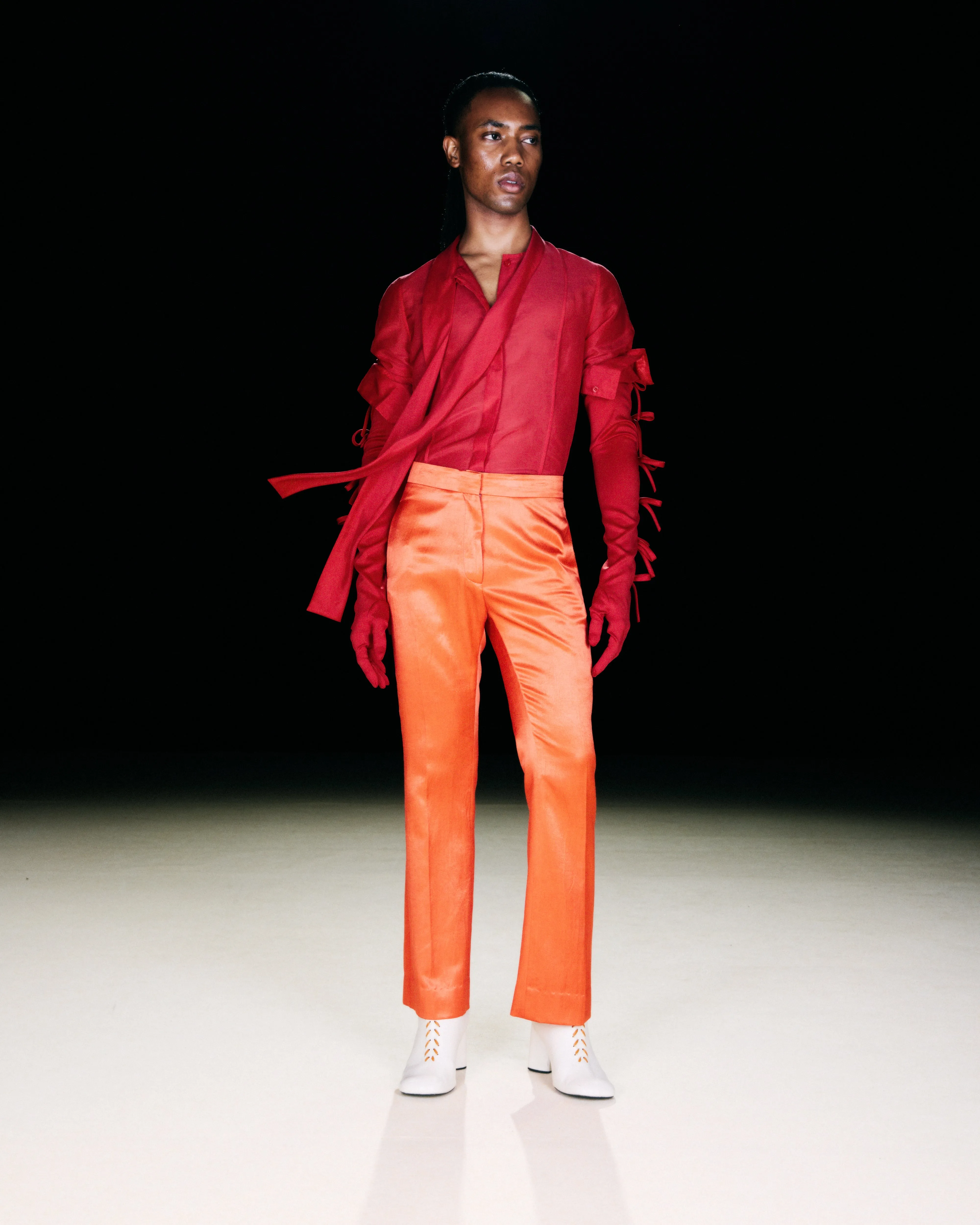 Cropped Flared Trousers