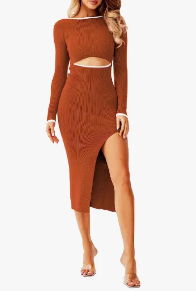 Cutie Fox Ripped Cutout Dress