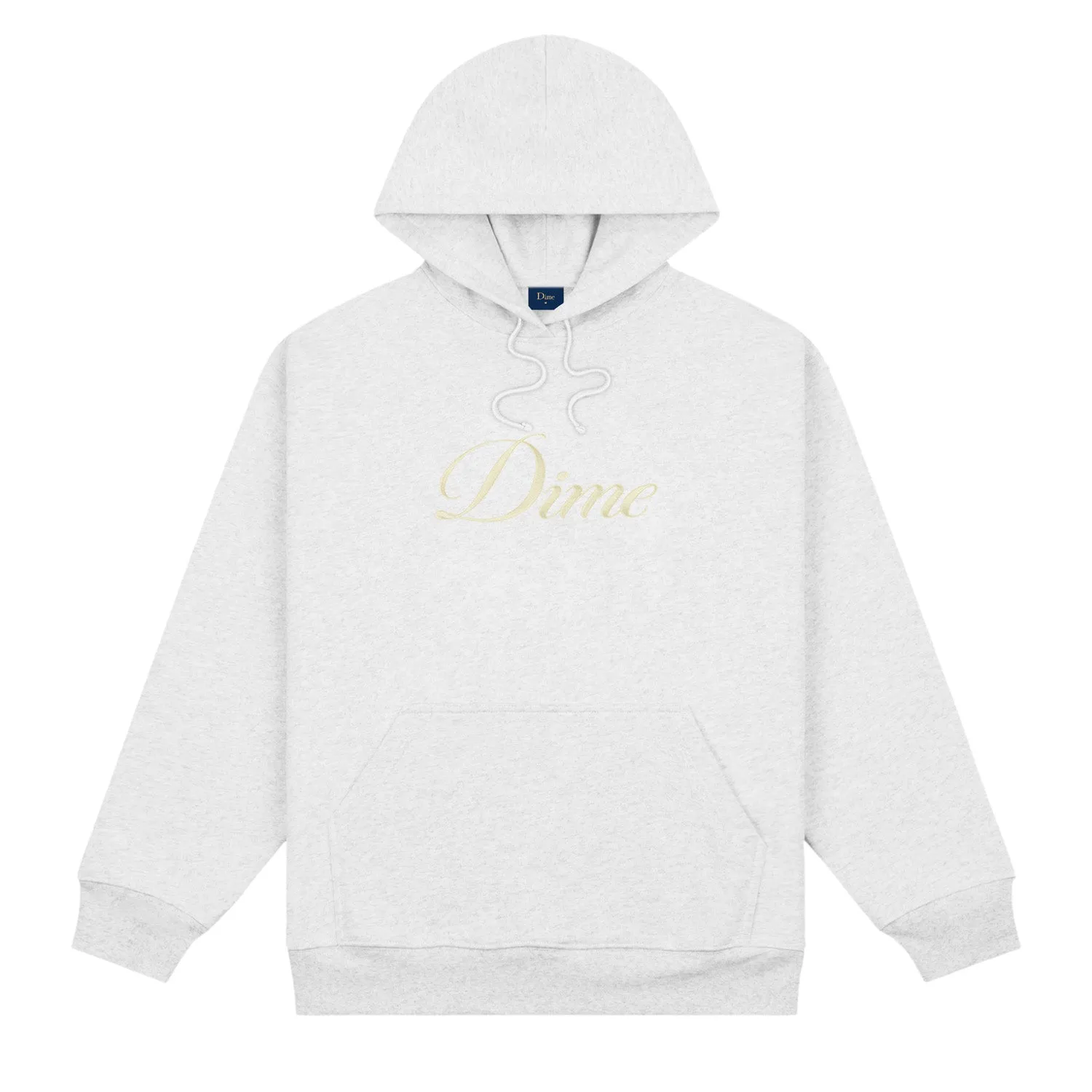Dime Men Cursive Logo Hoodie Ash