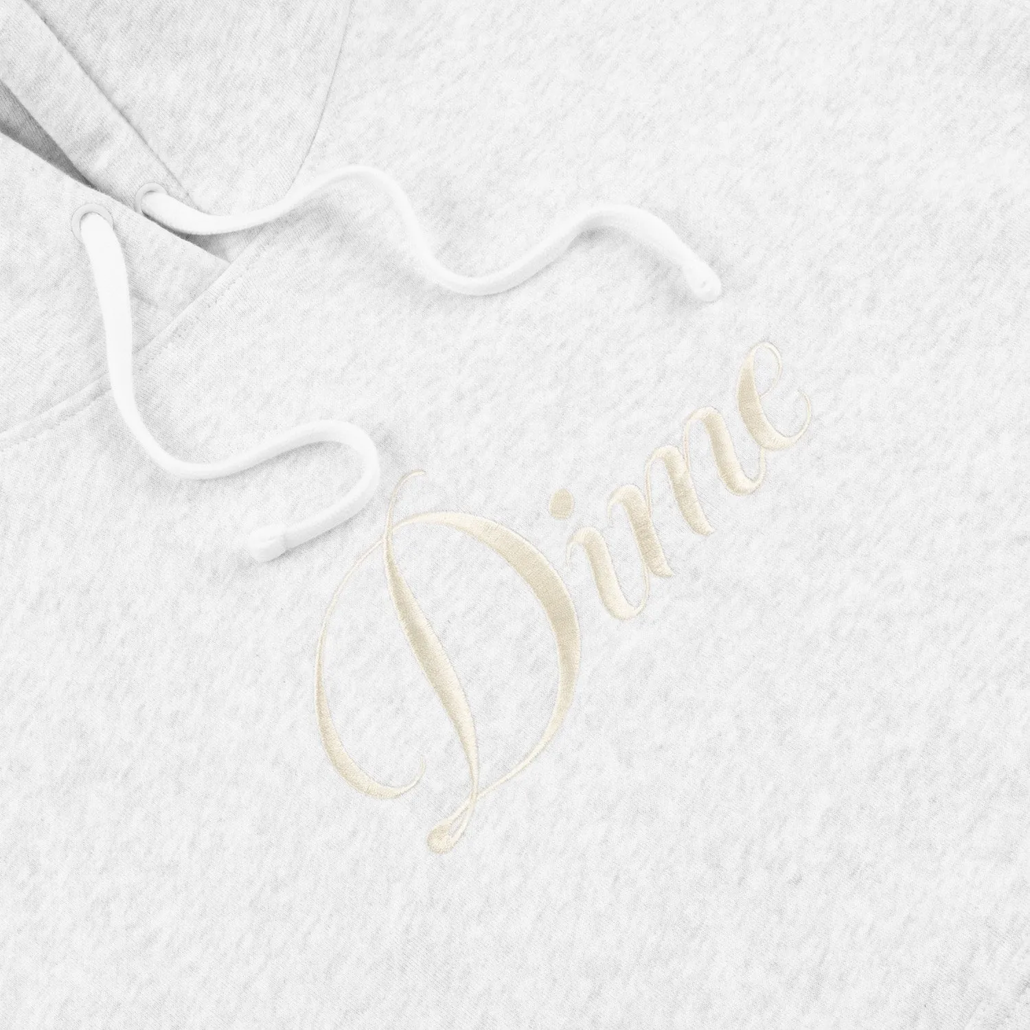 Dime Men Cursive Logo Hoodie Ash