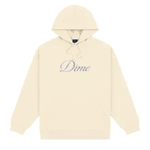 Dime Men Cursive Logo Hoodie Fog