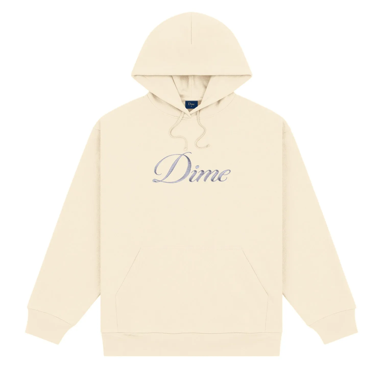 Dime Men Cursive Logo Hoodie Fog