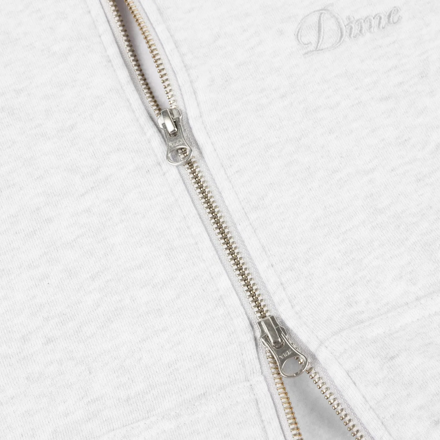 Dime Men Cursive Zip-Hoodie Ash