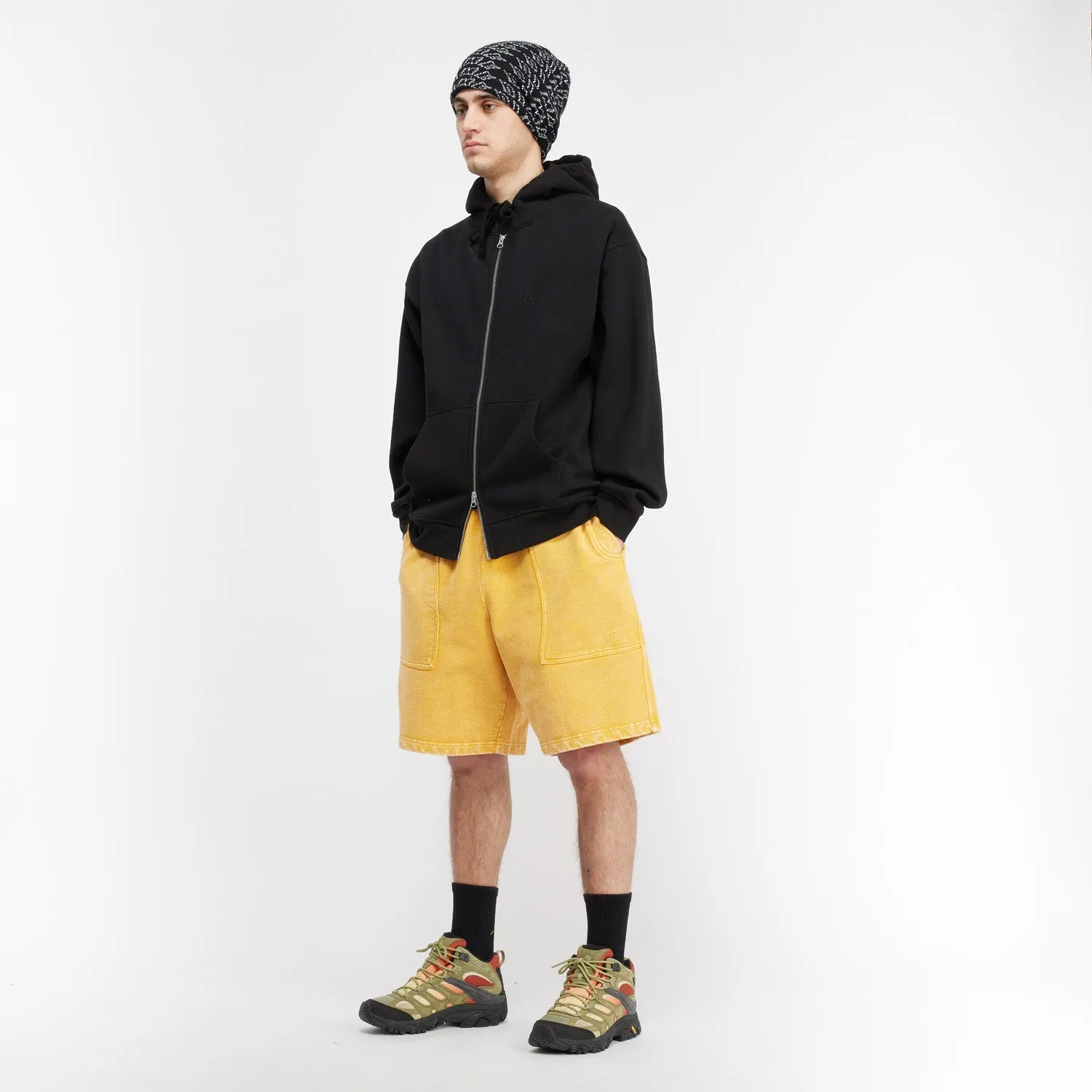 Dime Men Cursive Zip-Hoodie Black