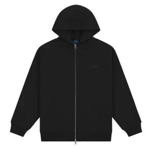 Dime Men Cursive Zip-Hoodie Black