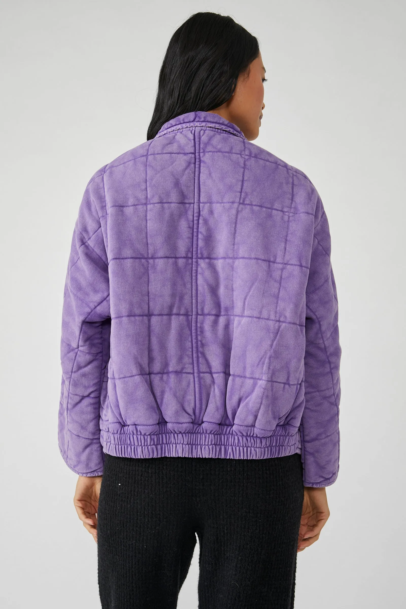 Dolman Quilted Jacket Moonberry