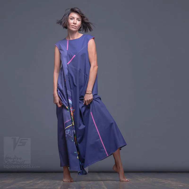 Dress "Atlantis" model "UC" Ultramarine Cosmic