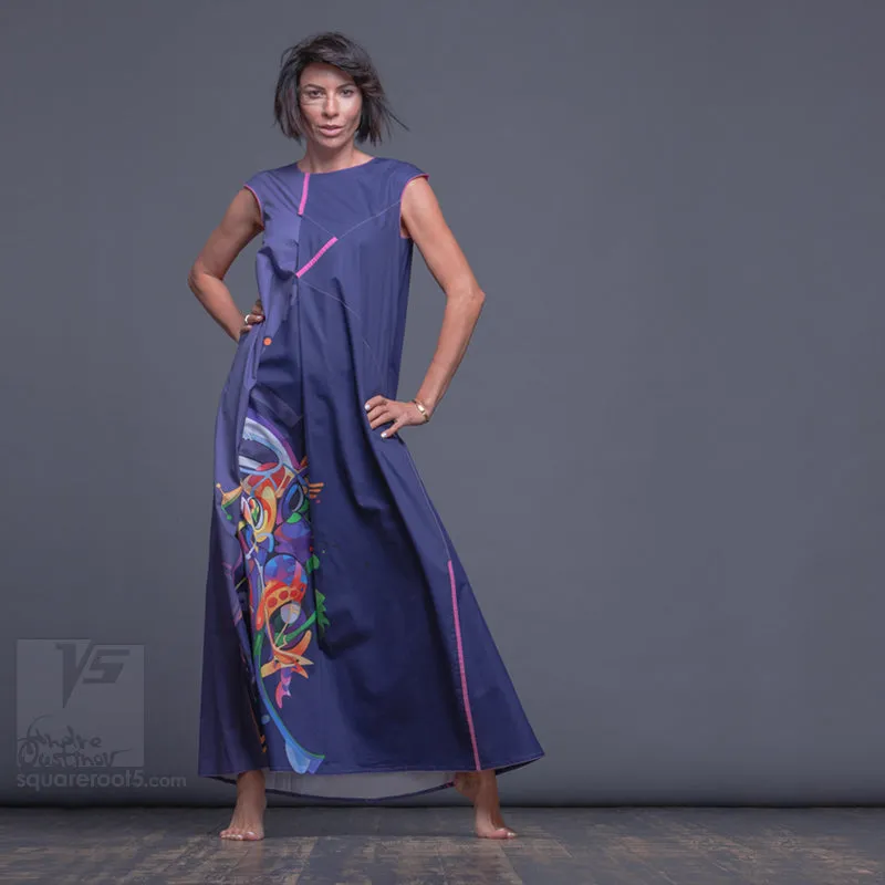 Dress "Atlantis" model "UC" Ultramarine Cosmic