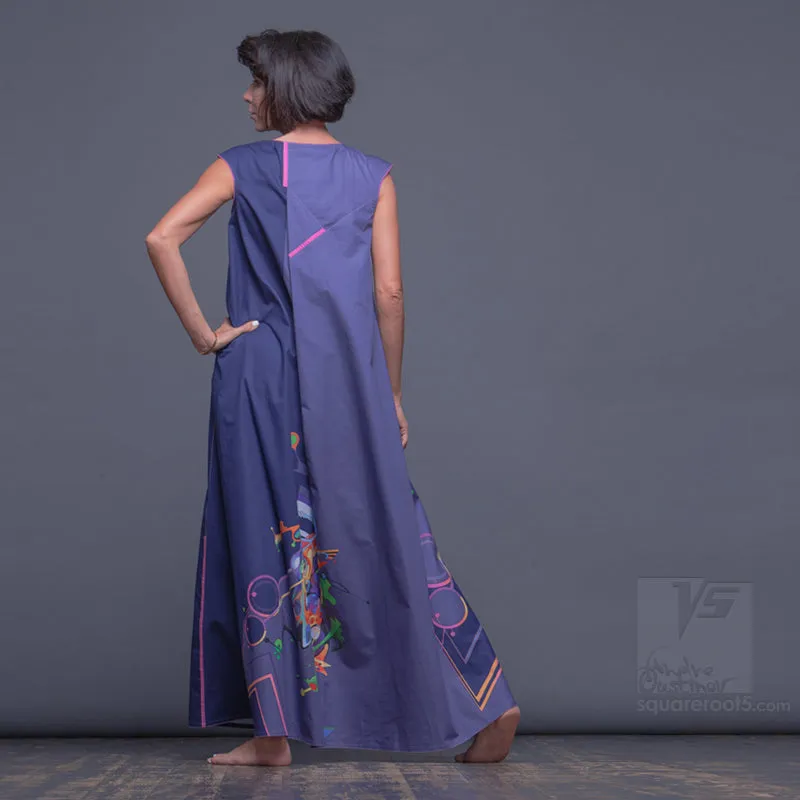 Dress "Atlantis" model "UC" Ultramarine Cosmic