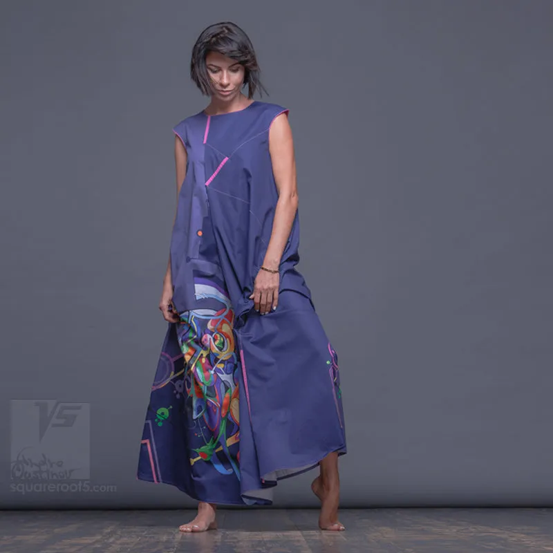 Dress "Atlantis" model "UC" Ultramarine Cosmic