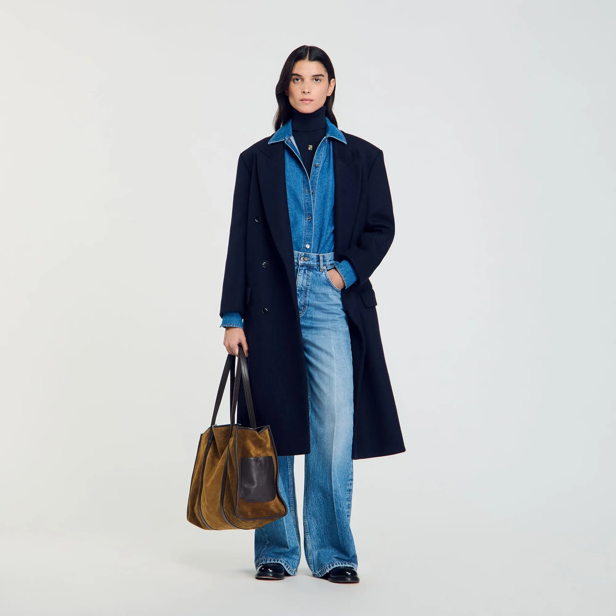 Eline Turtleneck Sweater Navy Blue