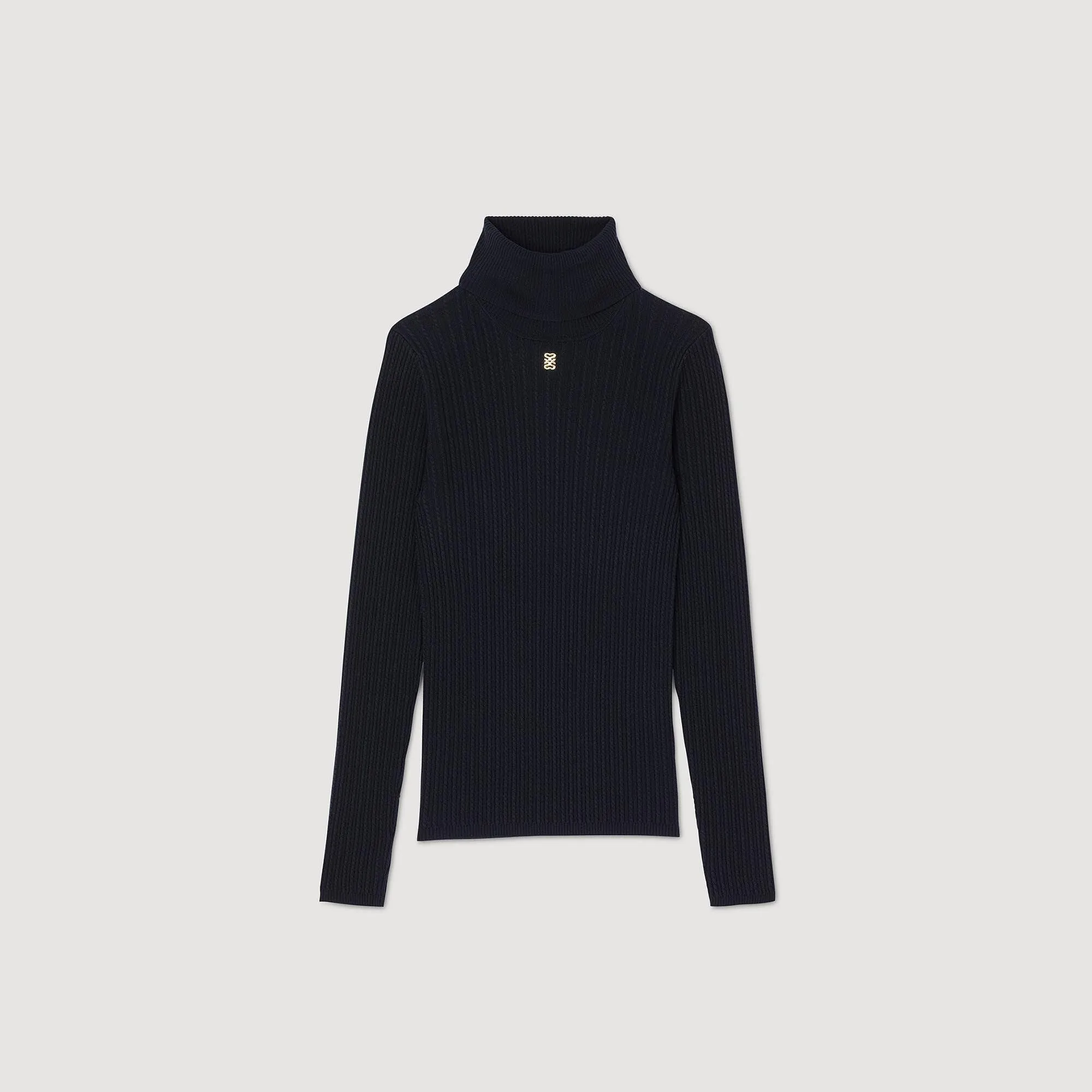 Eline Turtleneck Sweater Navy Blue