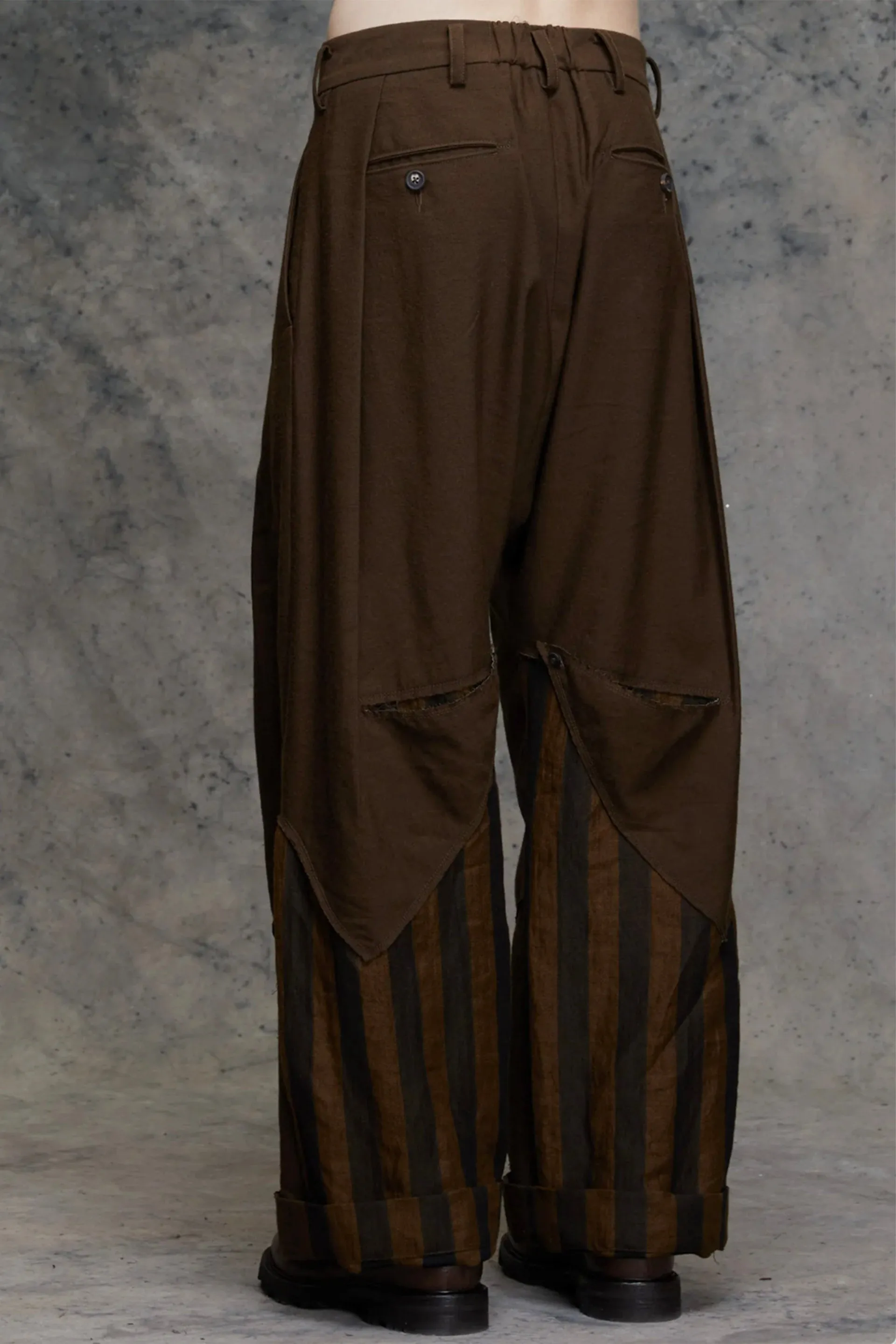 Elongated Patchwork Trousers