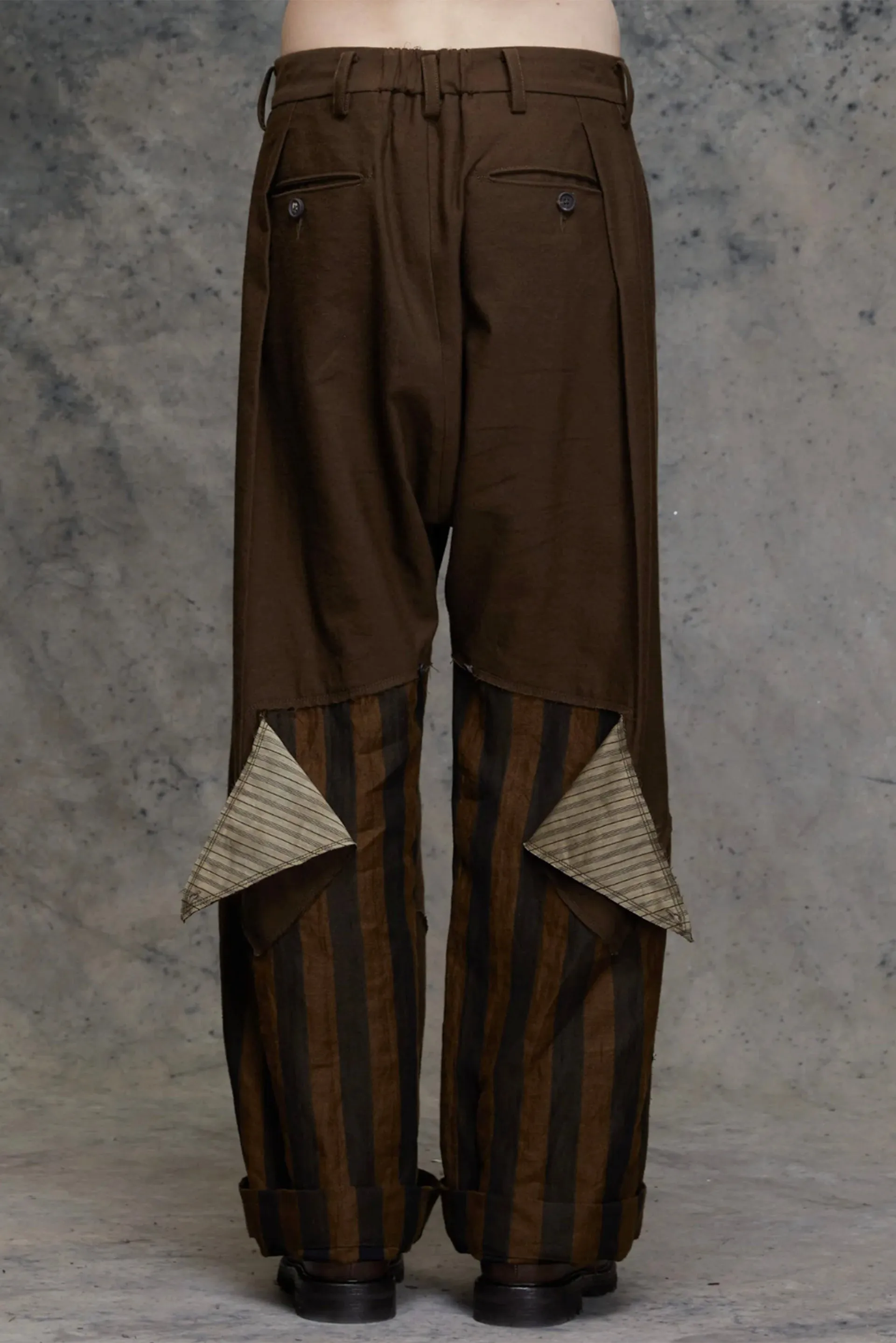 Elongated Patchwork Trousers