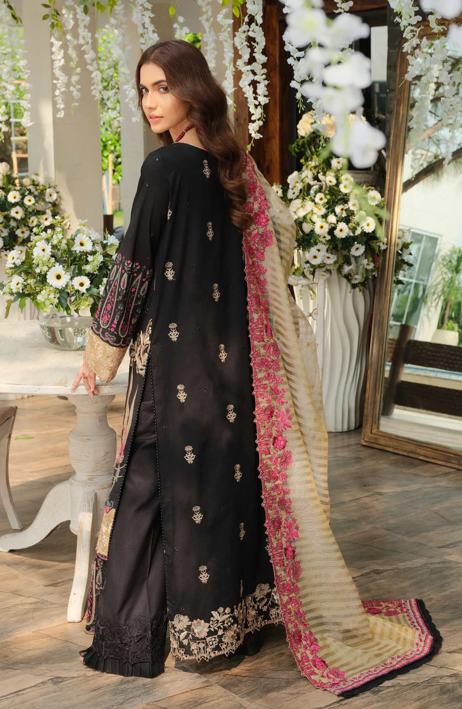 Embroidered Black Salwar Kameez Pakistani Eid Dress