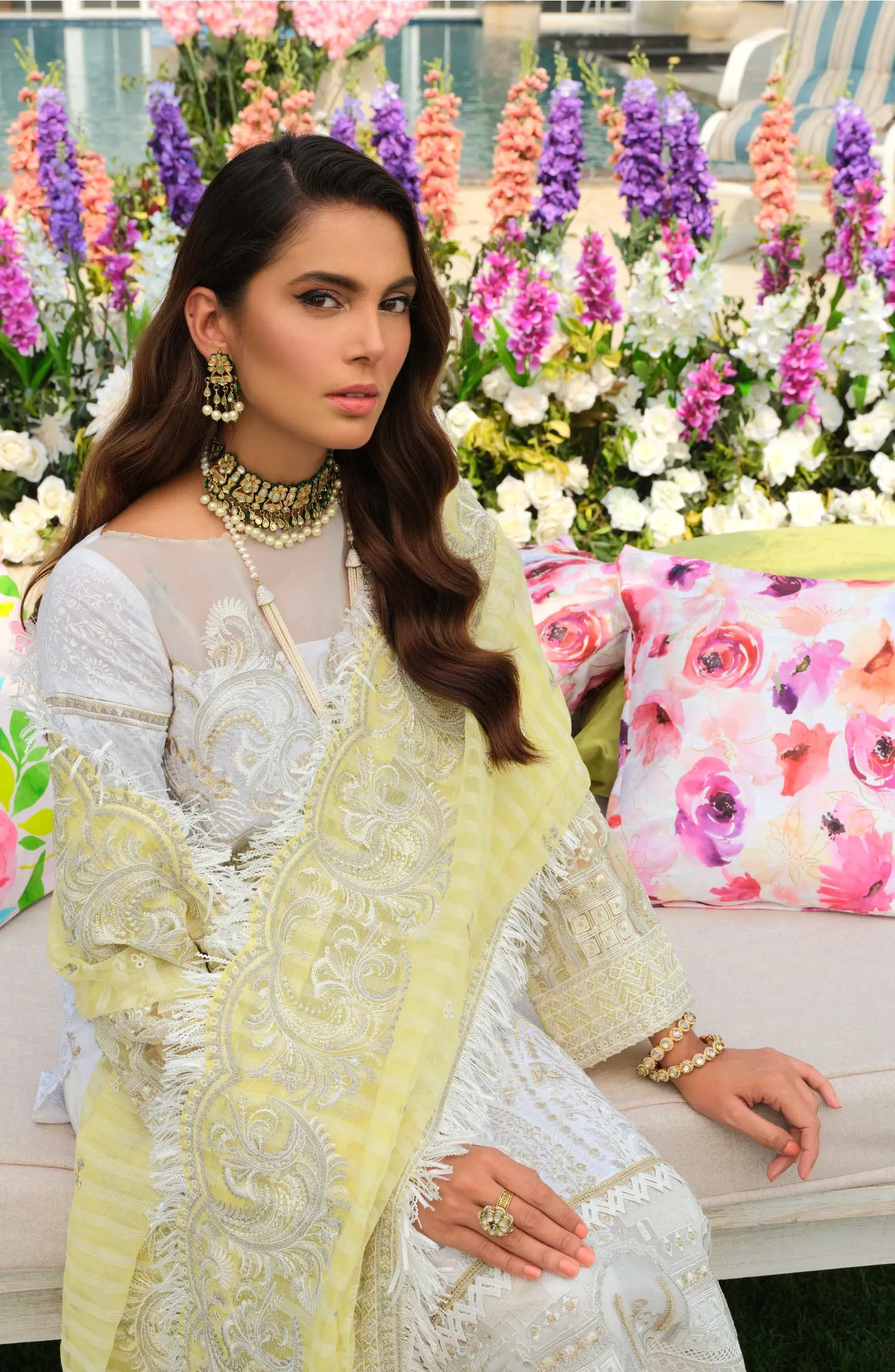 Embroidered Kameez Trouser Dupatta Pakistani Eid Dress