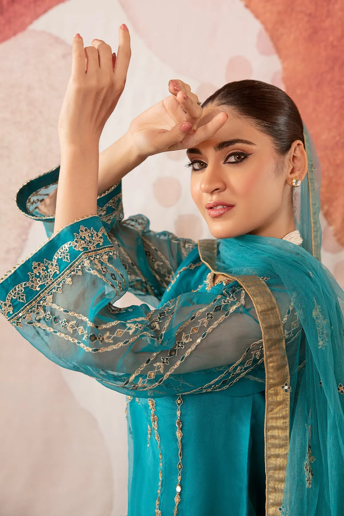 Embroidered Zinc Pakistani Salwar Kameez Dupatta Salwar Suit