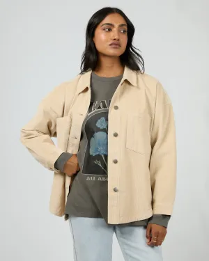 Emma Cord Shacket - Vanilla