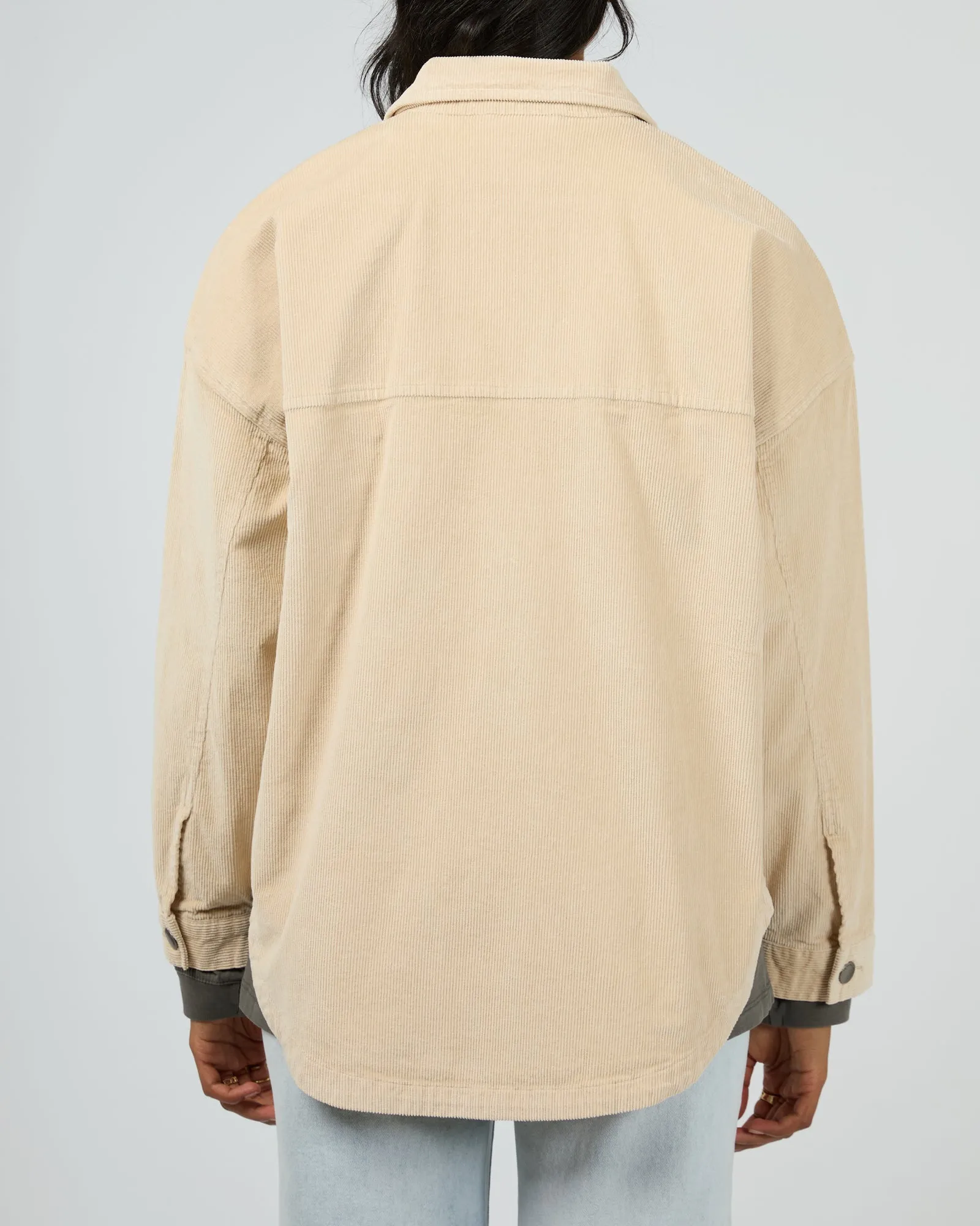 Emma Cord Shacket - Vanilla