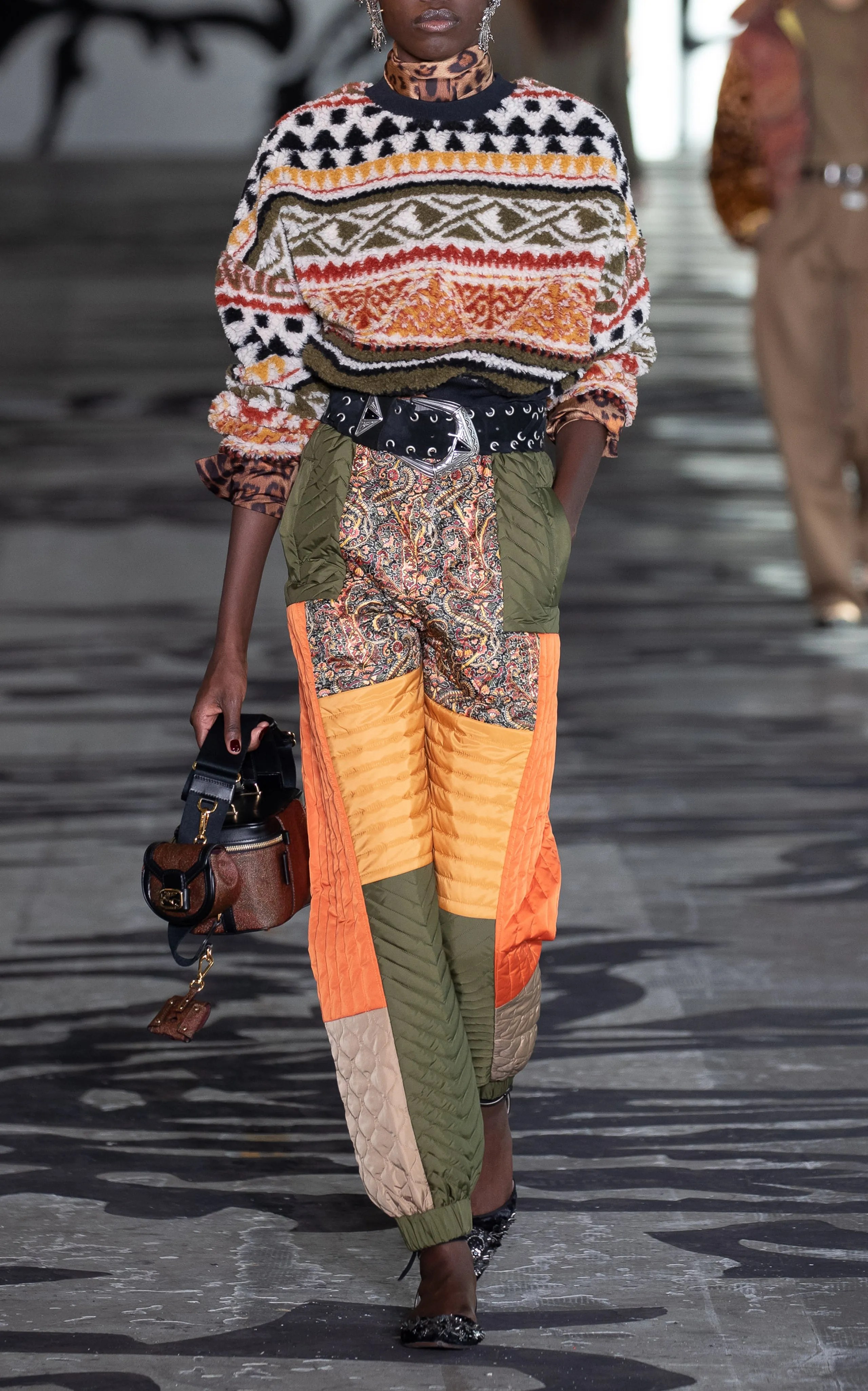 Etro
Patchwork Shell Trousers