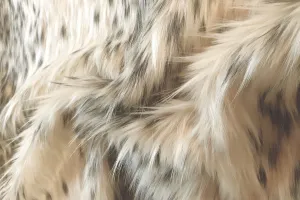 F1: Light Cream With Brown Stripe Faux Fur SOLD OUT
