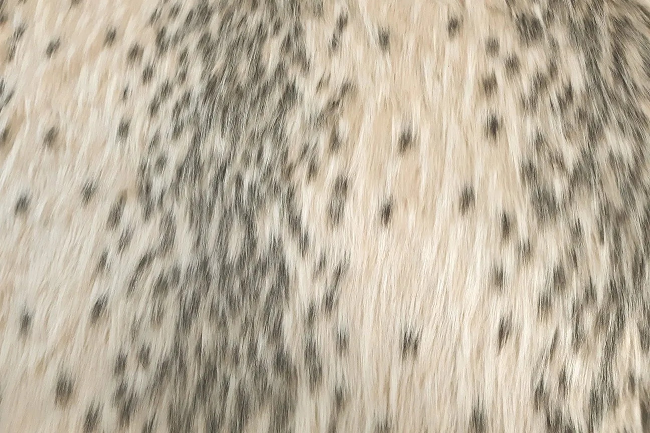 F1: Light Cream With Brown Stripe Faux Fur SOLD OUT