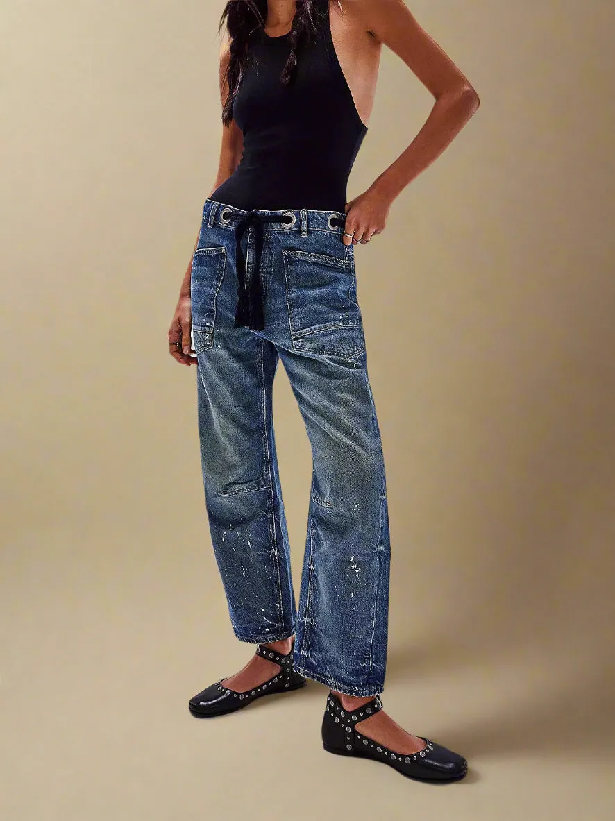 FILOMENA -LOOSE CUT PATCHWORK JEANS