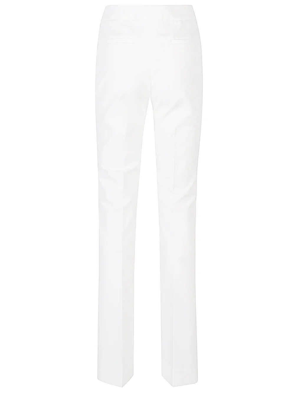 Flared cotton trousers