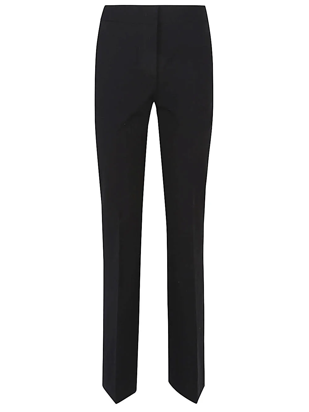 Flared cotton trousers