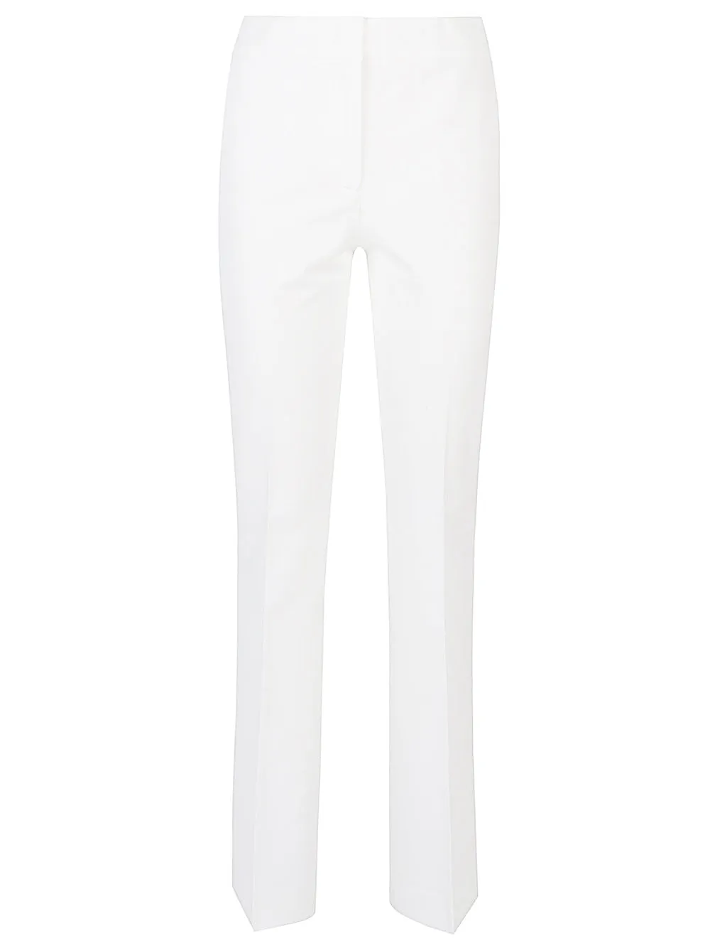 Flared cotton trousers