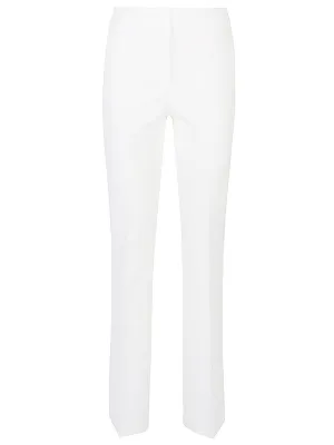 Flared cotton trousers