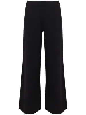 Flared leg trousers