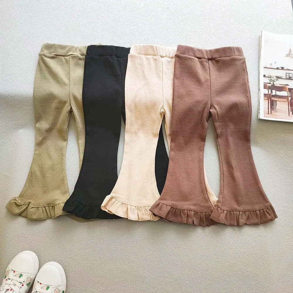 Flared Ruffle Leggings