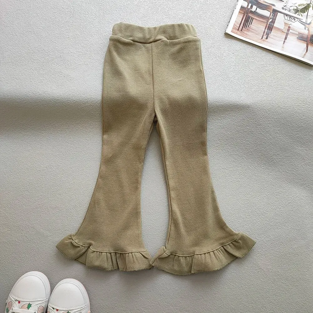 Flared Ruffle Leggings