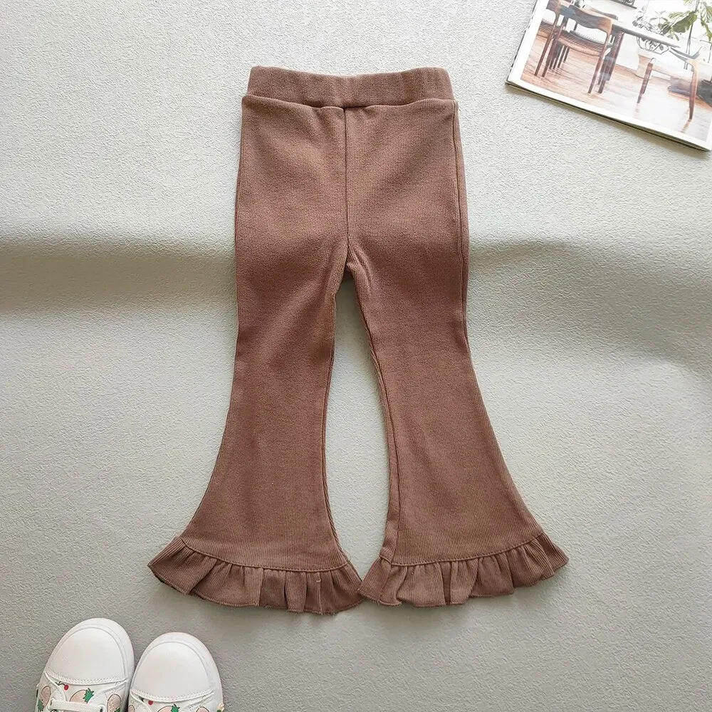 Flared Ruffle Leggings