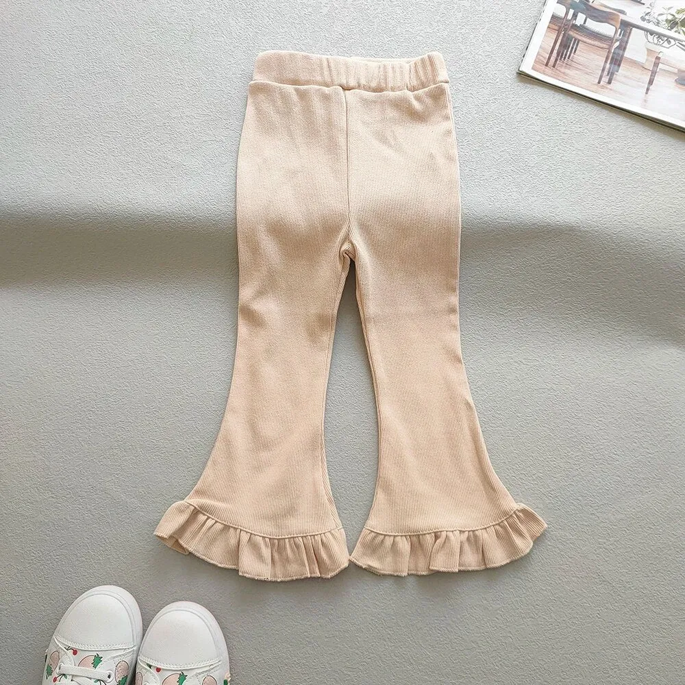 Flared Ruffle Leggings