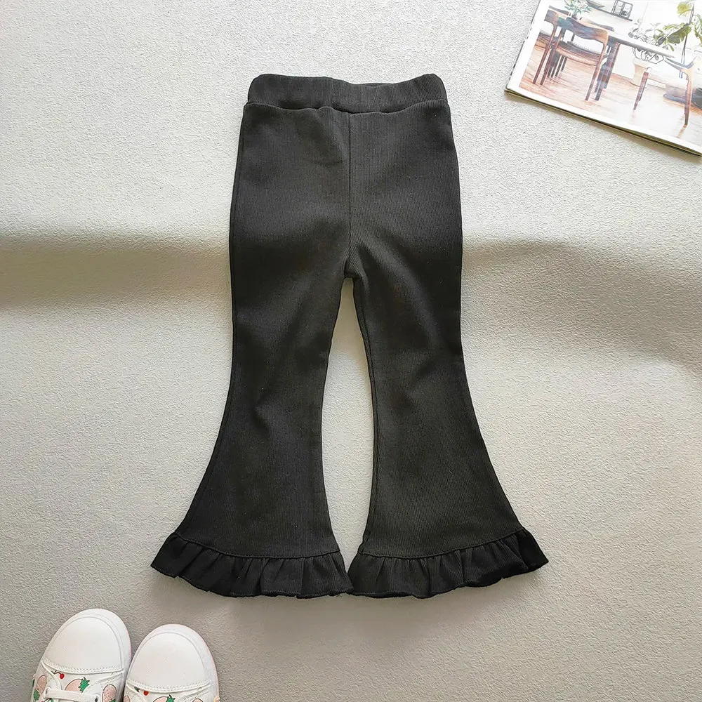 Flared Ruffle Leggings